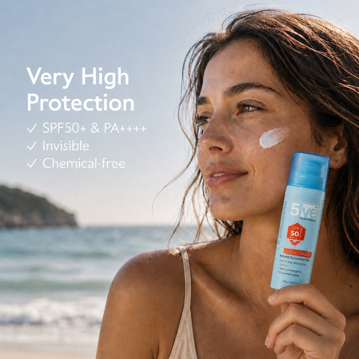 Dew Daze Sunscreen SPF 50 PA+++Gel - 50 ml
