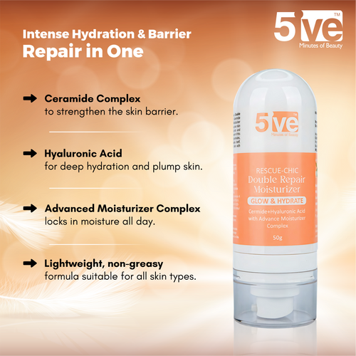 Rescue Chic Double Repair Moisturizer for Face - 50g