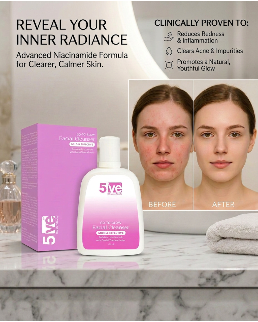 Go to Glow Facial Cleanser All Skin Types - 125 ml