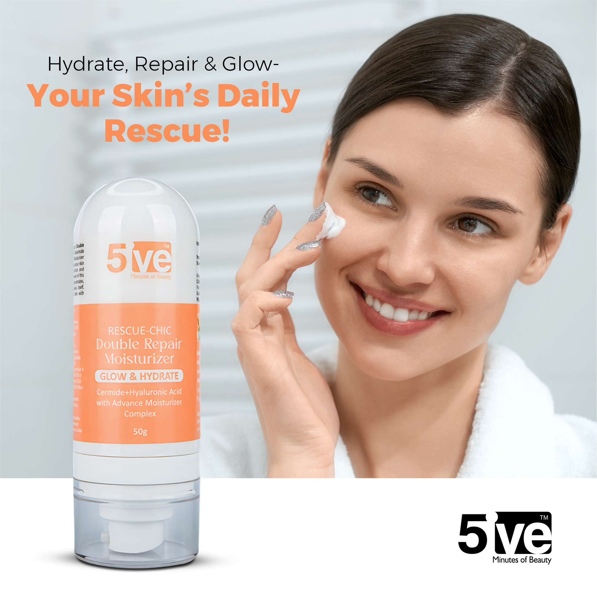 Rescue Chic Double Repair Moisturizer for Face - 50g