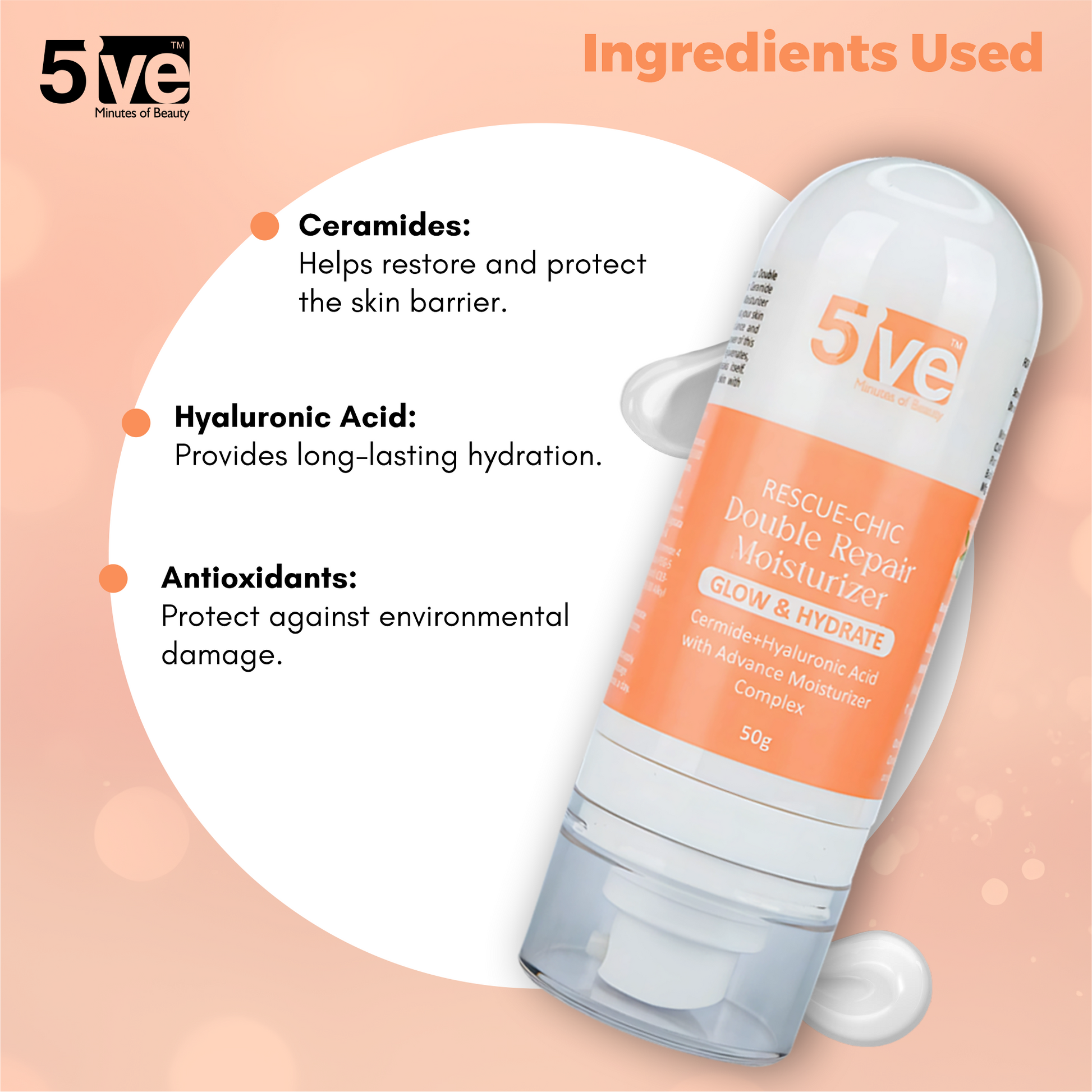 Rescue Chic Double Repair Moisturizer for Face - 50g