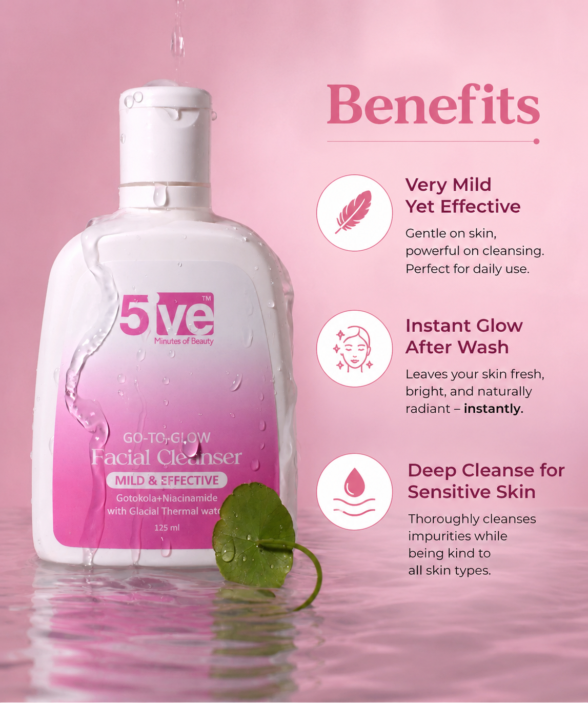 Go to Glow Facial Cleanser All Skin Types - 125 ml