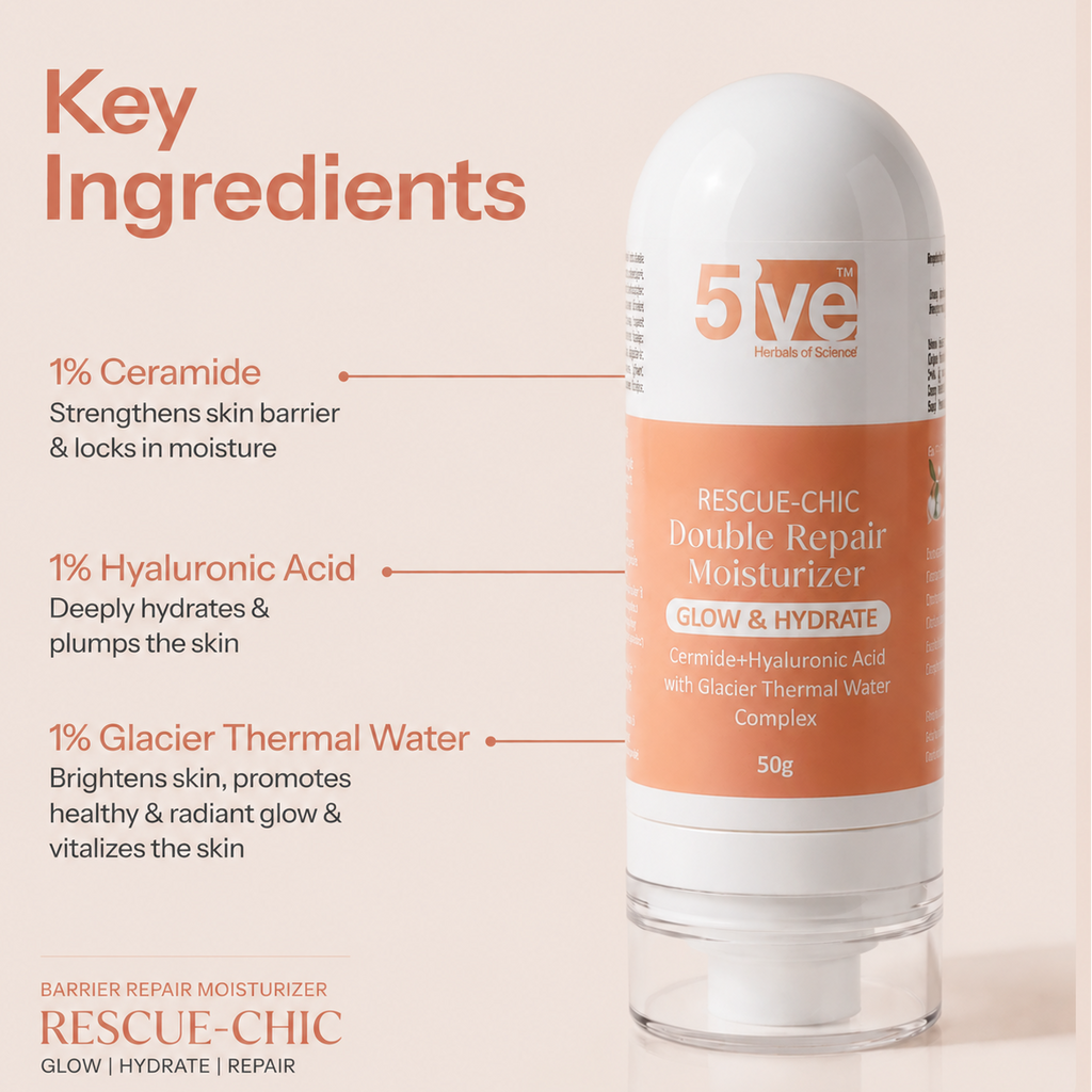 Rescue Chic Double Repair Moisturizer for Face - 50g