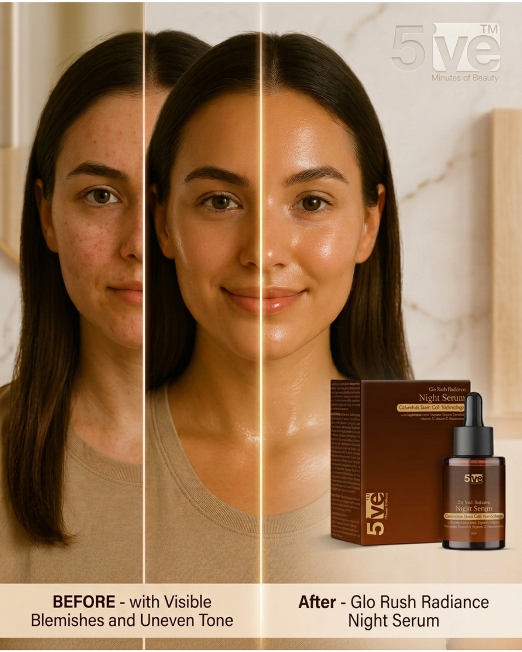 Glorush Radiance Night Serum for Face - 30ml