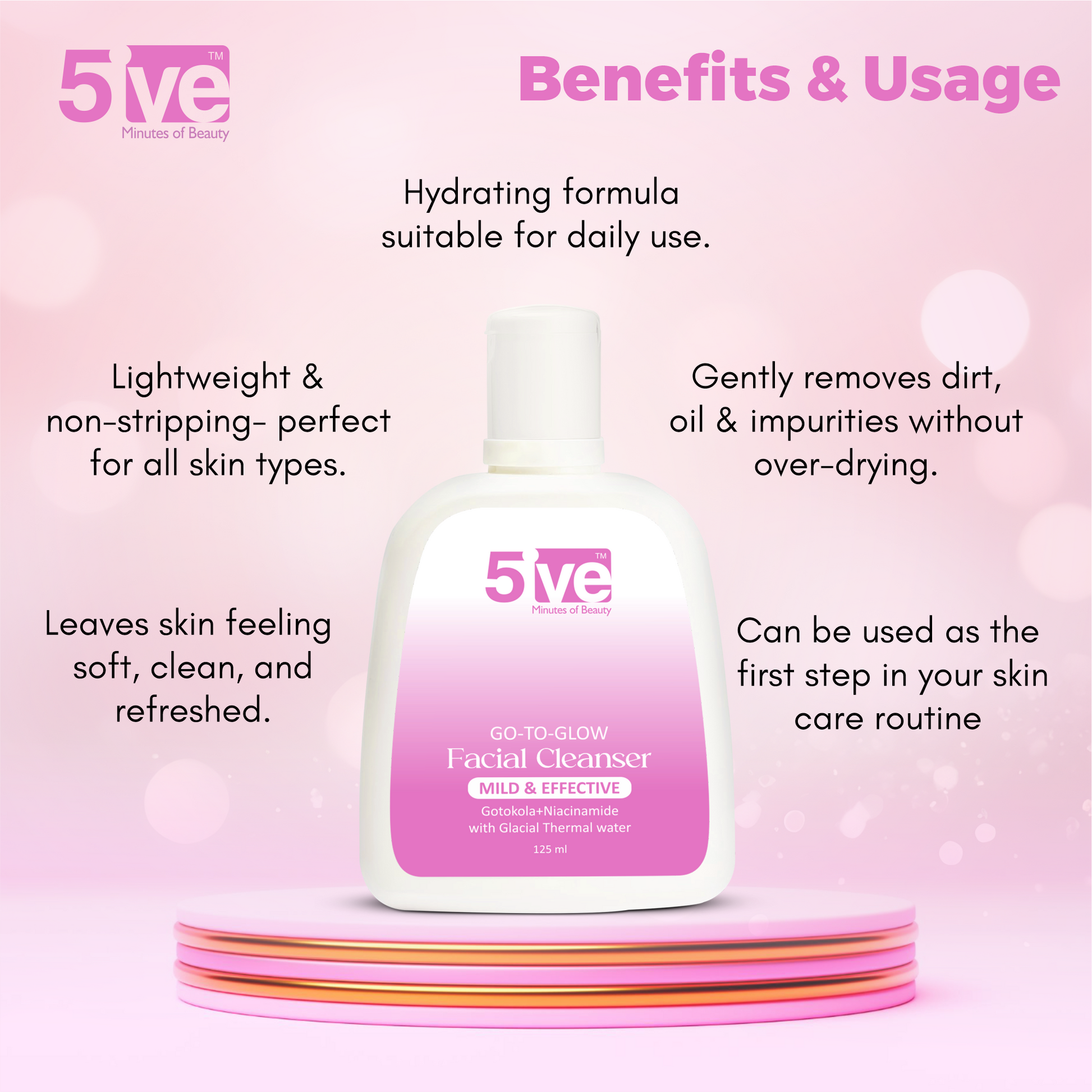 Go to Glow Facial Cleanser All Skin Types - 125 ml