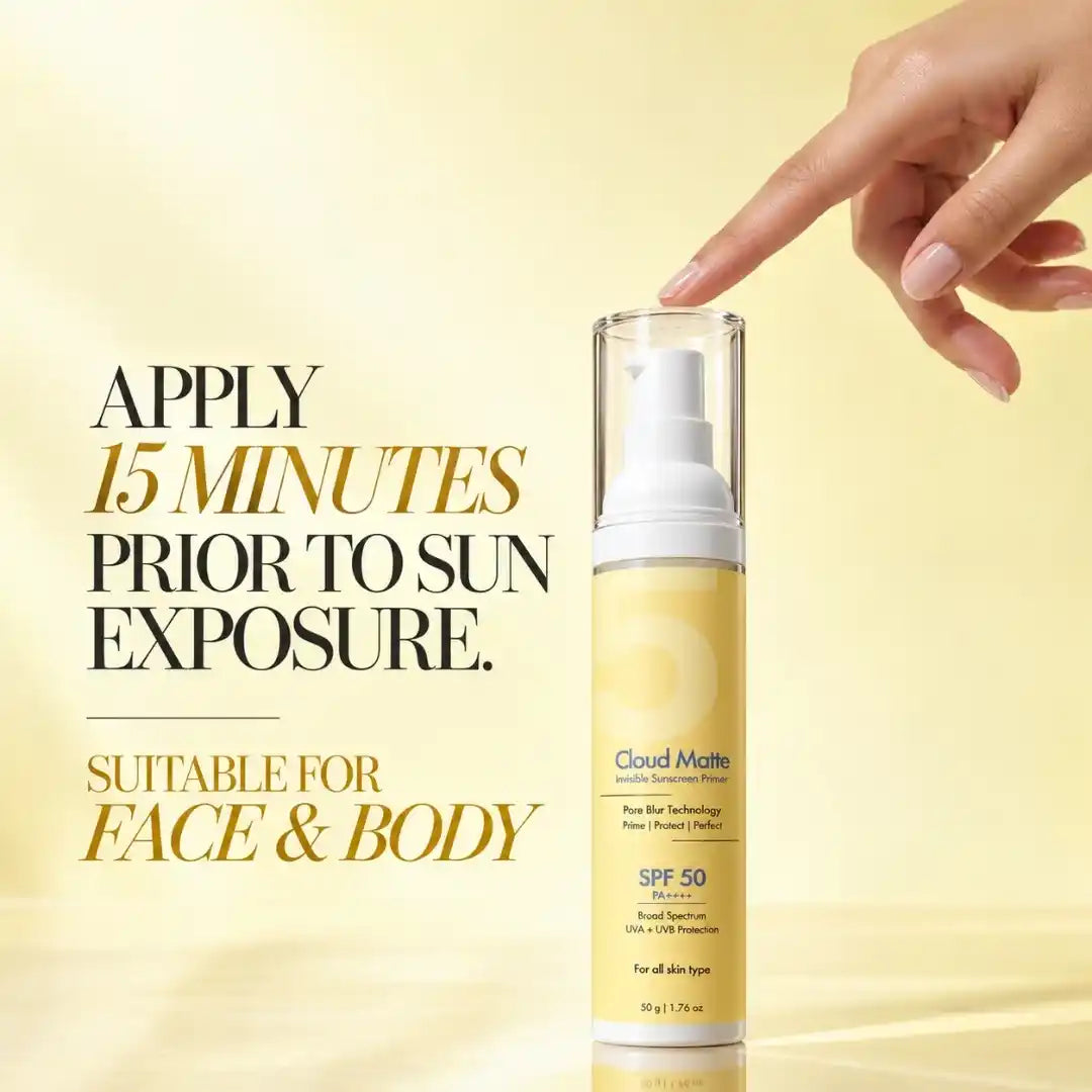 Cloud Matte Invisible Sunscreen Primer SPF 50 PA+++ - 50g