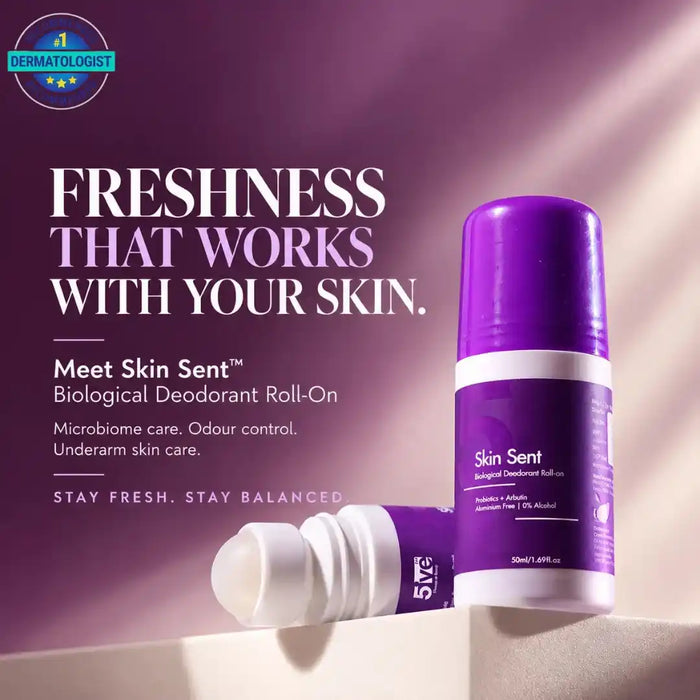 5ive Skin Sent™ Biological Deodorant Roll-On