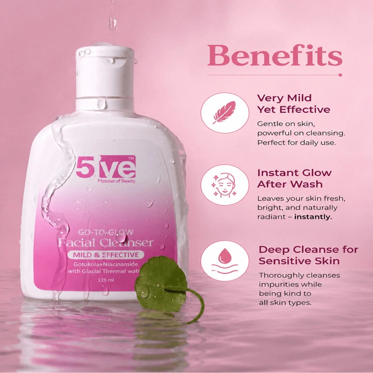 Go to Glow Facial Cleanser All Skin Types - 125 ml