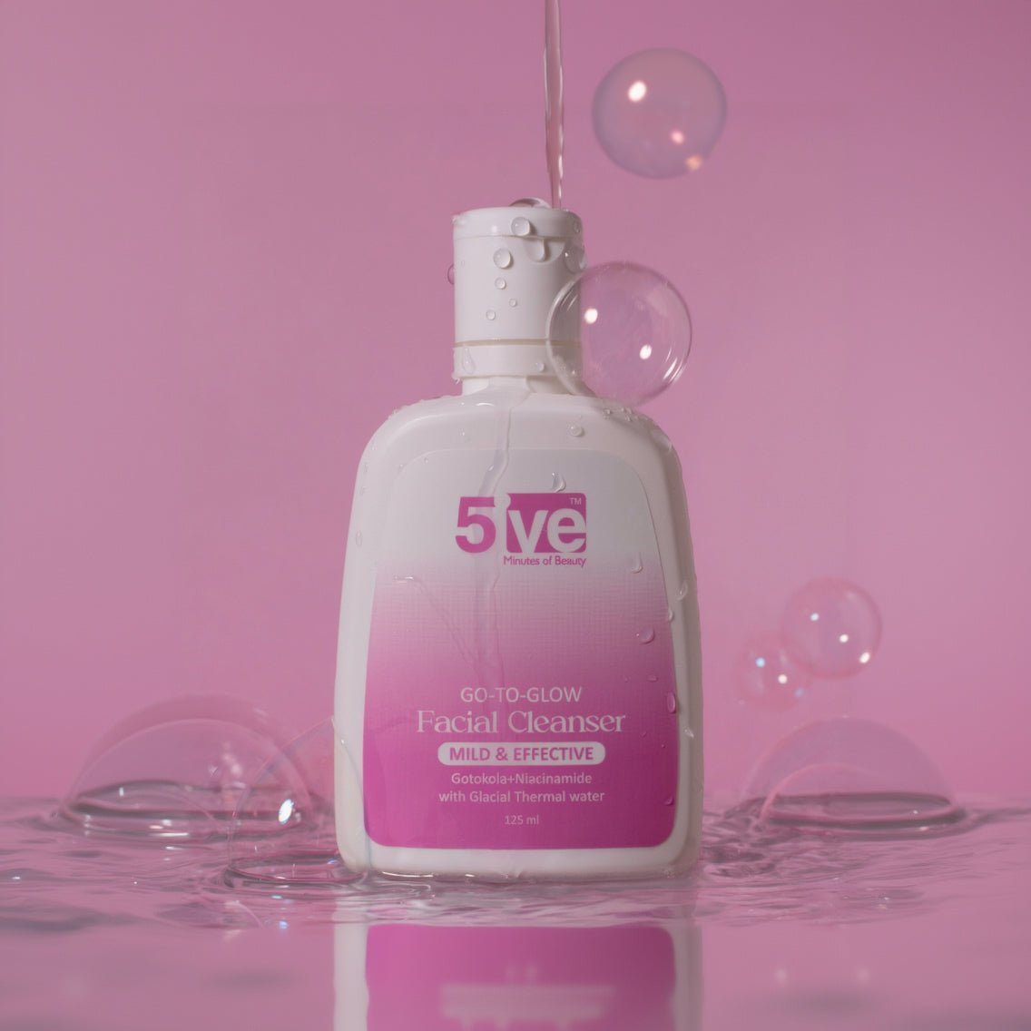 Go to Glow Facial Cleanser All Skin Types - 125 ml - 5ive