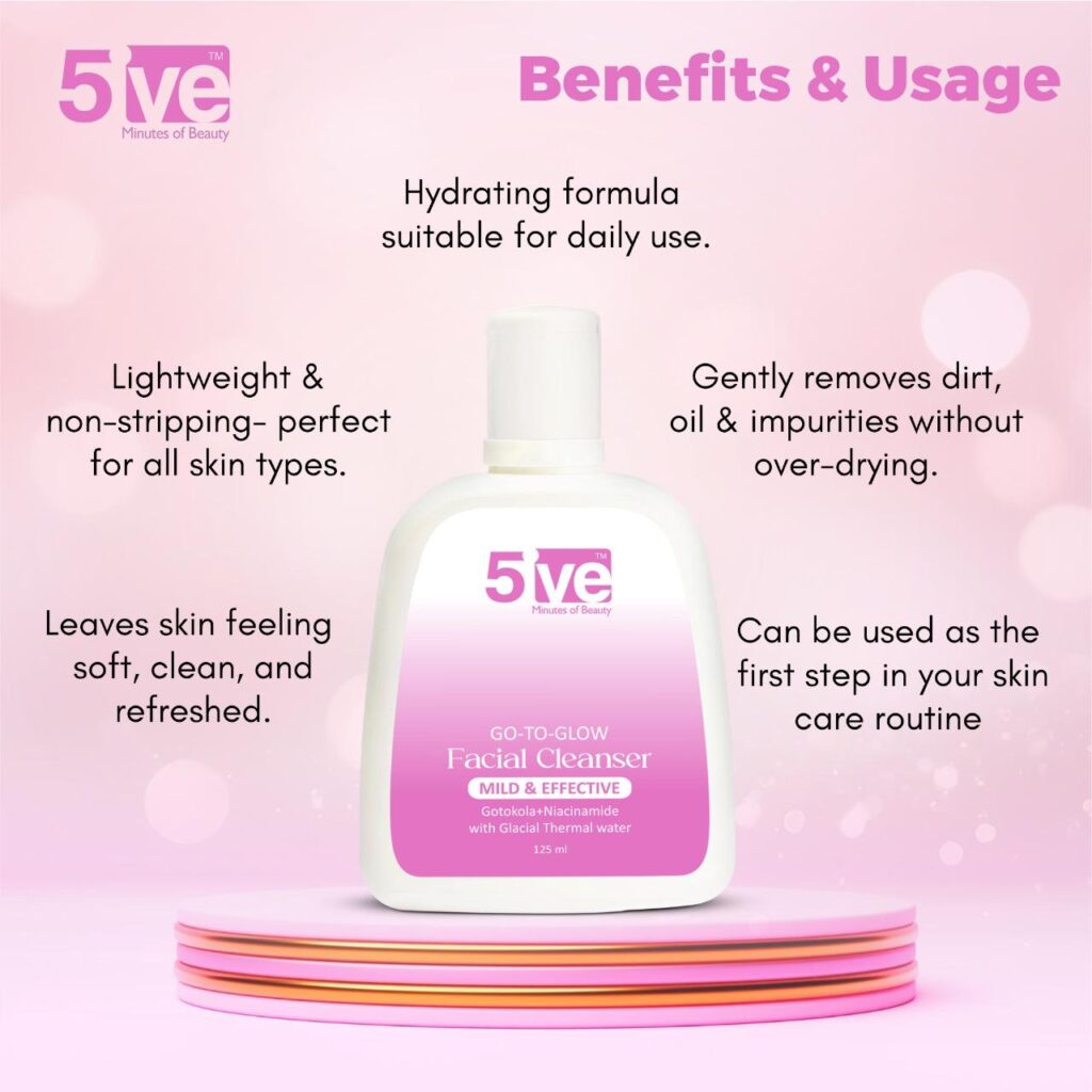 5ive Go-To-Glow Facial Cleanser 125ml