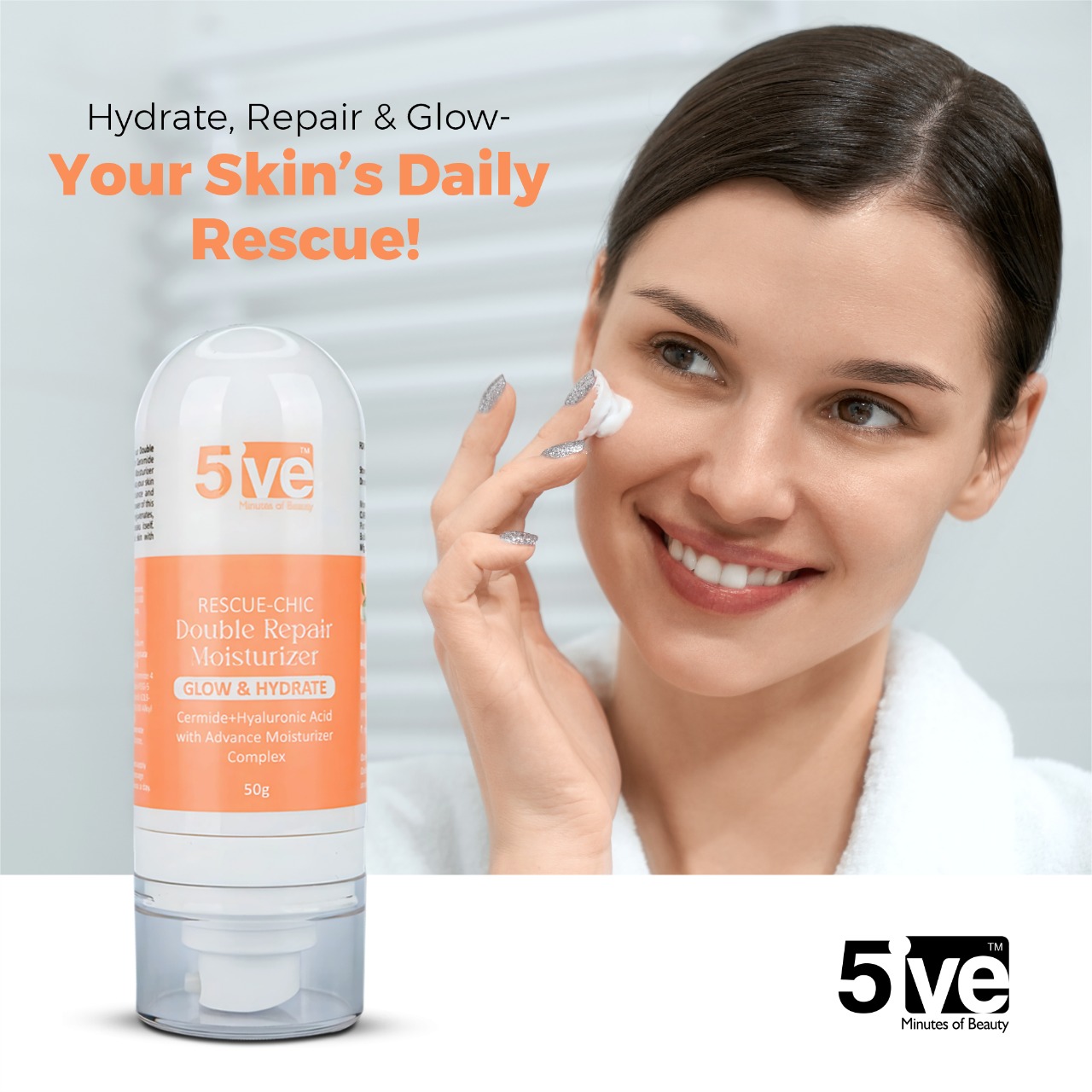 5ive Rescue-Chic Double Repair Moisturizer 50g